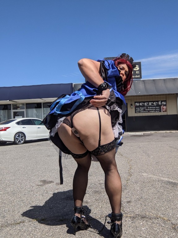 Sissy Candy in Public