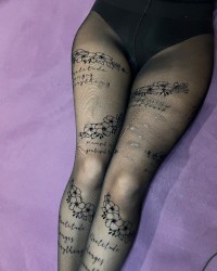 Cum on nylon leggs photo