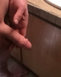 I’m horny so y not touch my cock photo