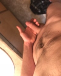 I’m horny so y not touch my cock photo