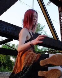 Outdoors, Step, Photoshoot, skinny, up-skirt, fun, adventures photo