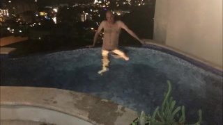 Balcony Pool: JSV Flashes the City (Quick Dick Flicks)