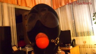 Ball Gag Cum On Face