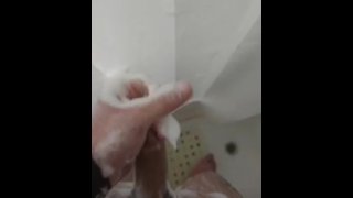 Quick Soapy Shower Wank