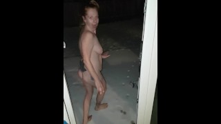 naked snow Angel