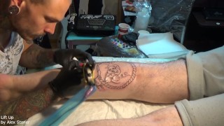 Getting a BBW Tattoo Fat Ariel Time Lapse