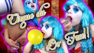 Crazy Clown Kiwwi souffle sur les ballons et la bite! Puis-je faire votre b