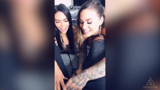 Karmen Karma partage la grosse bite noire de son mari avec Lela Star !