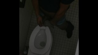 Caught Jerking Off In Public Bathroom