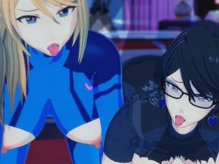 3D Hentai Bayonetta X zero Suit Samus