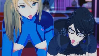 3D Hentai Bayonetta X Zero Suit Samus