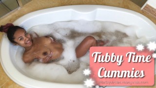 Little Princesses Bathtub Dildo Playtime and Masturbation Cummies!