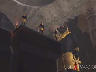 Anubis Baise un Jeune Esclave égyptien Dans Son Temple