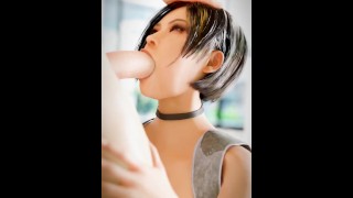 Ada Wong Fellation Resident Evil animation 3d avec son