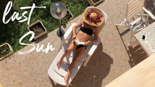 lasT Sun - Espionner ma femme se masturber en prenant un bain de soleil dans le jardin