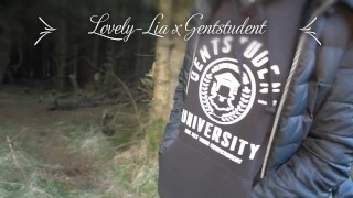 Se faire enculer dans la forêt pour Gentstudent // lovely lia