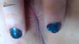 Extreme anus closeup. Cute boy trying new anal plug.