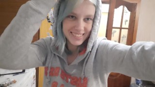 Cute menina vagina vomita esguicho cachoeira
