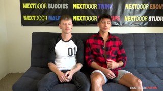 NextDoorCasting - Première baise d’un couple marié devant la caméra