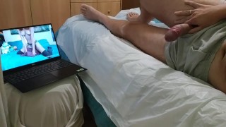 Cumming (presque) mains libres en regardant une vidéo de masturbation de TeenyGinger