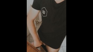 Italian cute boy show his big dick