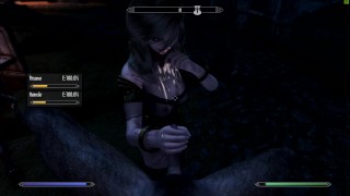 Skyrim: Succubus Ahri baise Heimskr à mort en whiterun