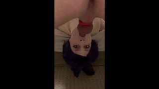 Teen Amateur Sissy Visage Baisée et Facial