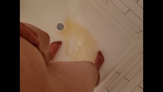 Watch me pee in the shower