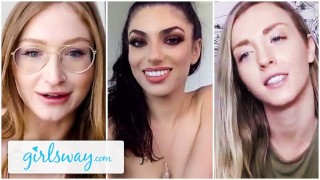 Girlsway Karla Kush se met à l’aise en jouant aux cartes avec ses amis à distance