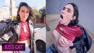 Cum On moi comme une star du porno - étudiant Public Agent pickup dans la rue et baisé / Kisscat.xyz