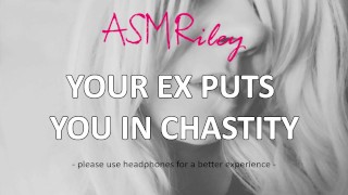 EroticAudio - Votre ex vous met en Chastity, Cage de bite, femdom, Sissy| ASMRiley