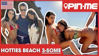 Rosa et Sofia gâter son boner à la plage ! PINME