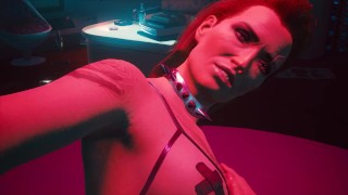 サイバー パンク。エロランジェリーで金髪とセックス|ポルノゲーム3D