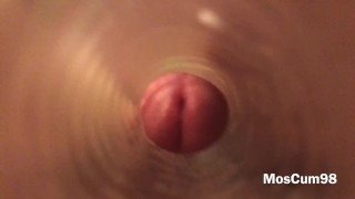 FUCK FLESHLIGHT 1-ST FOIS À L'INTÉRIEUR DE VUE (ÉNORME Éjaculation)