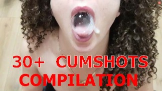 Fellations Éjaculations Creampie Oral Sperme Dans La Bouche Avale Du Visage - Compilation