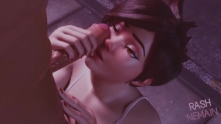 Overwatch - Tracer Blowjob 3d Hentai - par RashNemain