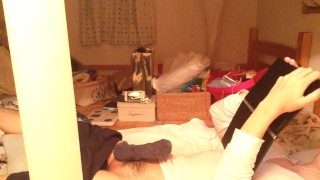 【Voyeurismus】 Bisexueller koreanischer japanischer Amateur-Student !!! 【Masturbation !!!】