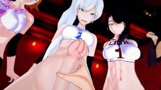 RWBY Futas - Weiss, Nora, Valkyrie, Kali festival de | Homme preneur POV