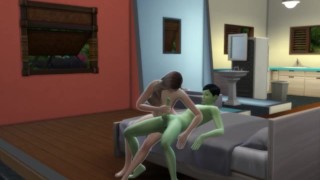 Alien a baisé une pirogue dans Sims