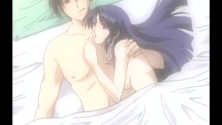 Hentai cartone animato coppia romantica gode di sesso hardcore