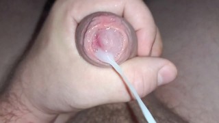 Fast close up cumshot