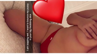 Busty sexy Lexie Smith jouit pour moi à travers snapchat