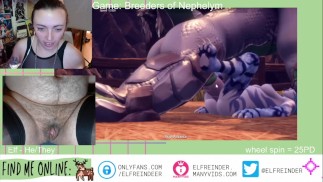 Monster Futa 他妈的视频游戏 - 角质 FTM 揉搓阴户到 3D 他妈的