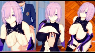 [Hentai Spel Koikatsu! ]Heb seks met Fate Grote tieten Mashu Kyrielight.3DCG Erotische Anime-video.