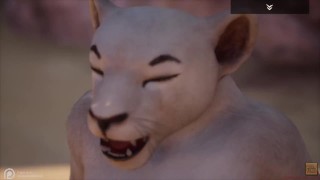 野生動物/毛皮のような女の子のオナニー編集