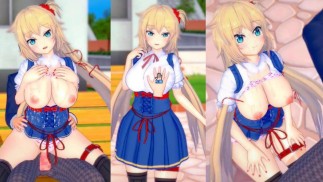 [Hentai-Spiel Koikatsu! ]Haben Sie Sex mit Big Titten Vtuber Akai Haato.3DCG Erotisches Anime-Video.