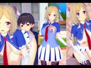 [gioco Hentai Koikatsu! ]fai Sesso Con Grandi Tette Vtuber Aki Rosenthal.Video Di Anime Erotiche 3D