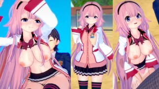 [Hentai-Spiel Koikatsu! ]Haben Sie Sex mit Big Titten Vtuber Suo Sango.3DCG Erotisches Anime-Video.