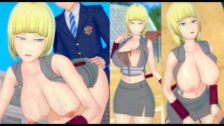 [Hentai Spel Koikatsu! ]Heb seks met Grote tieten Naruto Samui.3DCG Erotische Anime-video.