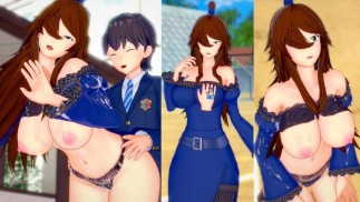 [Hentai Spel Koikatsu! ]Heb seks met Grote tieten Naruto Mei Terumi.3DCG Erotische Anime-video.